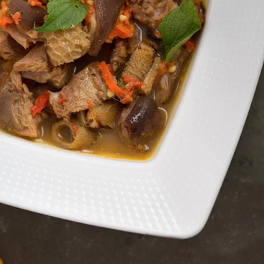 Meat pepper soup