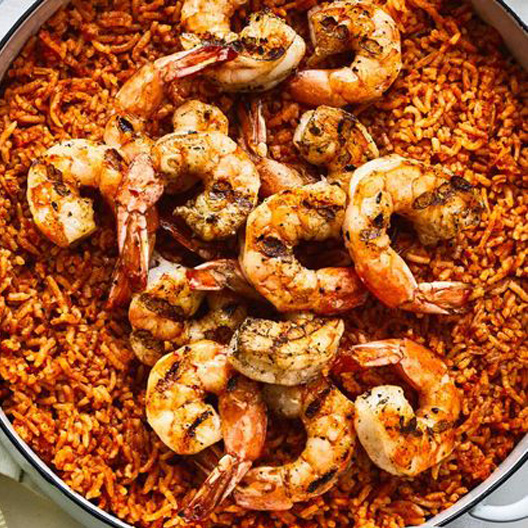 Seafood Jollof Rice