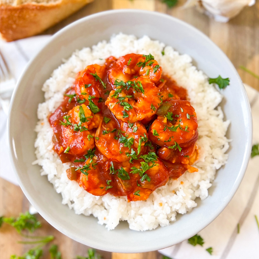 Shrimp rice with prawns