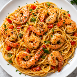 Spaghetti With Shrimps
