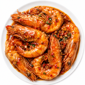 Giant Prawns With Sauce